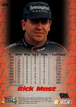 1997 Maxx #65 Rick Mast's Car Back