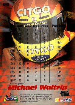 1997 Maxx #66 Michael Waltrip's Car Back