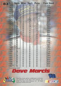 1997 Maxx #83 Dave Marcis's Car Back