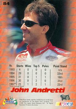 1997 Maxx #84 John Andretti's Car Back