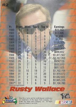 1997 Maxx #R2 Rusty Wallace Back