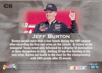 1997 Maxx - Chase the Champion #C5 Jeff Burton Back