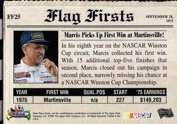 1997 Maxx - Flag Firsts #FF25 Dave Marcis Back