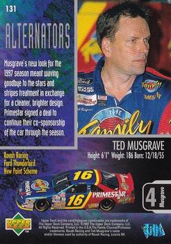 1997 Upper Deck Road to the Cup #131 Ted Musgrave Back