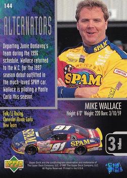 1997 Upper Deck Road to the Cup #144 Mike Wallace Back