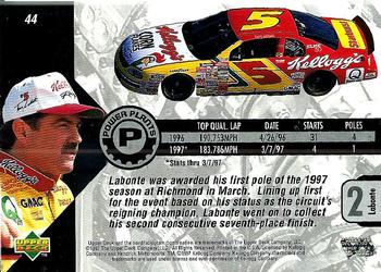 1997 Upper Deck Road to the Cup #44 Terry Labonte Back