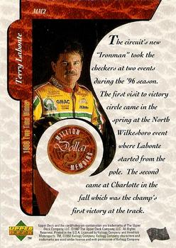 1997 Upper Deck Road to the Cup - Million Dollar Memoirs #MM2 Terry Labonte Back