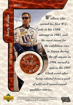 1997 Upper Deck Road to the Cup - Million Dollar Memoirs #MM11 Rusty Wallace Back