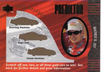 1997 Upper Deck Road to the Cup - Predictor Plus #+28 Jeff Gordon Front