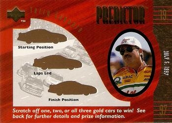 1997 Upper Deck Road to the Cup - Predictor Plus #+1 Terry Labonte Front