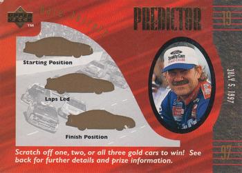 1997 Upper Deck Road to the Cup - Predictor Plus #+3 Dale Jarrett Front