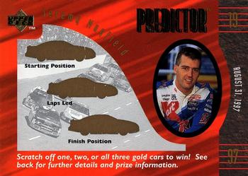 1997 Upper Deck Road to the Cup - Predictor Plus #+15 Jeremy Mayfield Front