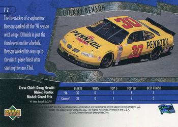 1997 SP #72 Johnny Benson's Car Back