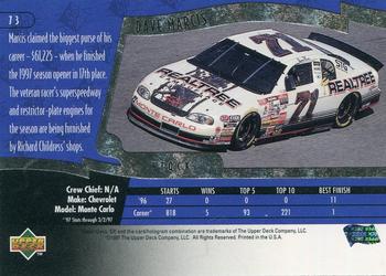 1997 SP #73 Dave Marcis Back