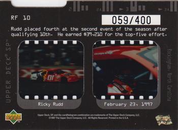 1997 SP - Race Film #RF 10 Ricky Rudd Back