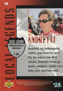 1997 Upper Deck Victory Circle #106 John Andretti Back