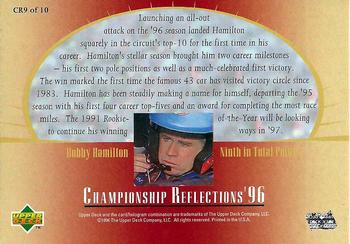 1997 Upper Deck Victory Circle - Championship Reflections '96 #CR9 Bobby Hamilton Back