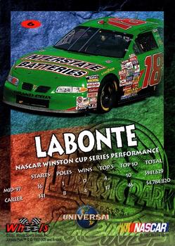 1997 Wheels Jurassic Park #6 Bobby Labonte Back
