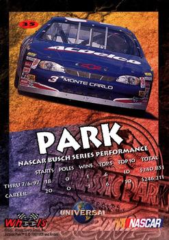 1997 Wheels Jurassic Park #35 Steve Park Back