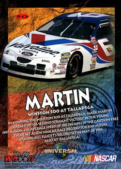 1997 Wheels Jurassic Park #50 Mark Martin Back