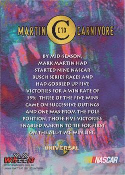 1997 Wheels Jurassic Park - Carnivore #C10 Mark Martin Back