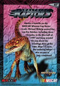 1997 Wheels Jurassic Park - Raptors #R7 Michael Waltrip Back