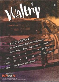 1997 Wheels Predator #11 Michael Waltrip Back