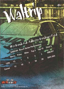 1997 Wheels Predator #40 Michael Waltrip Back