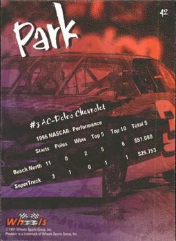 1997 Wheels Predator #42 Steve Park Back