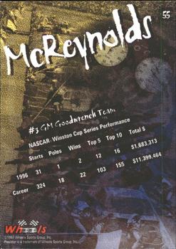 1997 Wheels Predator #55 Larry McReynolds Back