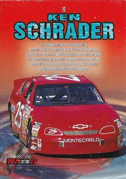 1997 Wheels Race Sharks #15 Ken Schrader Back