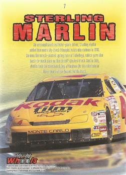 1997 Wheels Race Sharks #7 Sterling Marlin Back
