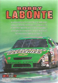 1997 Wheels Race Sharks #9 Bobby Labonte Back