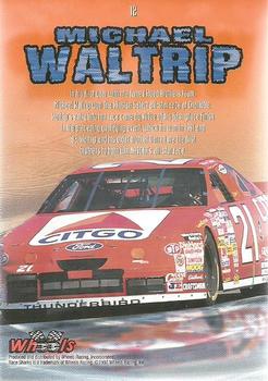 1997 Wheels Race Sharks #12 Michael Waltrip Back