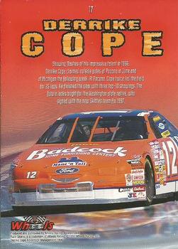 1997 Wheels Race Sharks #17 Derrike Cope Back