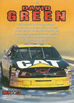 1997 Wheels Race Sharks #29 David Green Back