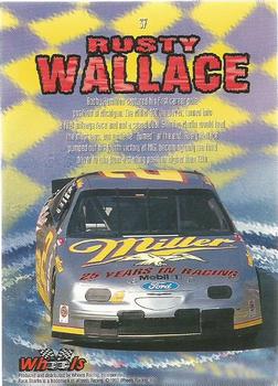 1997 Wheels Race Sharks #37 Rusty Wallace Back