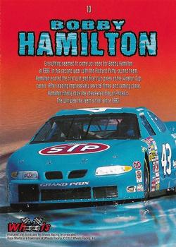 1997 Wheels Race Sharks - Great White #10 Bobby Hamilton Back