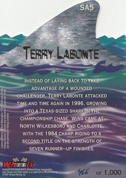 1997 Wheels Race Sharks - Shark Attack #SA5 Terry Labonte Back