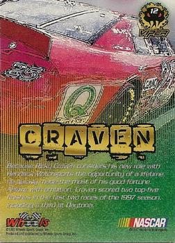1997 Wheels Viper #12 Ricky Craven Back