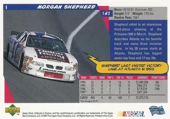 1998 Collector's Choice #1 Morgan Shepherd Back