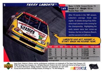 1998 Collector's Choice #5 Terry Labonte Back