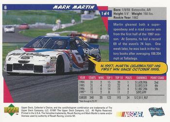 1998 Collector's Choice #6 Mark Martin Back