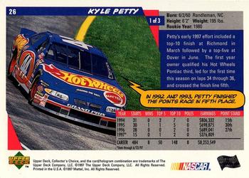 1998 Collector's Choice #26 Kyle Petty Back