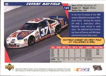 1998 Collector's Choice #32 Jeremy Mayfield Back