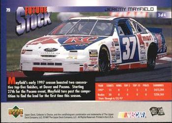 1998 Collector's Choice #79 Jeremy Mayfield Back