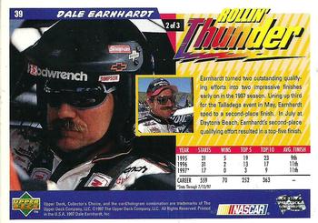 1998 Collector's Choice #39 Dale Earnhardt's Car Back