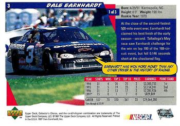 1998 Collector's Choice #3 Dale Earnhardt Back