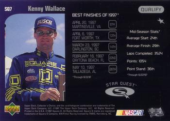 1998 Collector's Choice - Star Quest #SQ7 Kenny Wallace Back