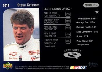 1998 Collector's Choice - Star Quest #SQ12 Steve Grissom Back